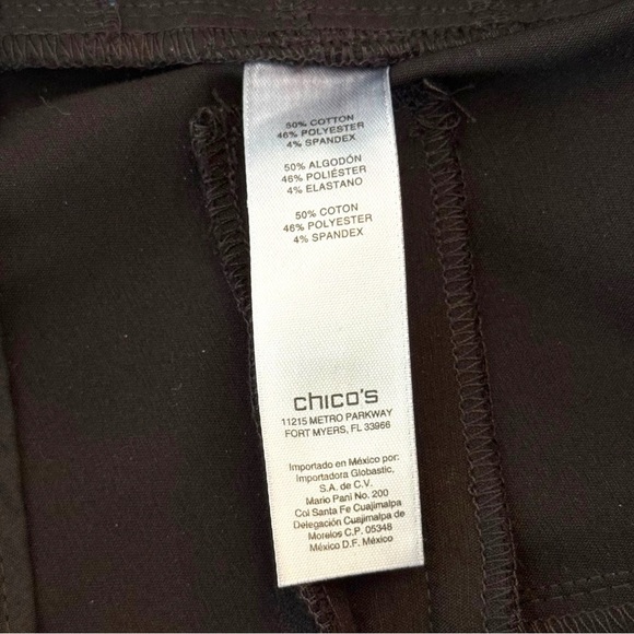 Chico’s So Slimming™ Size 00 (US 2) Short Black Dress Pants - Picture 4 of 6